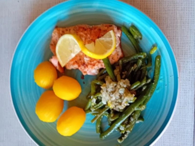 Lachsforellenfilet mit Butter-Zwiebel-Buschbohnen und Drillingen - Rezept - Bild Nr. 11