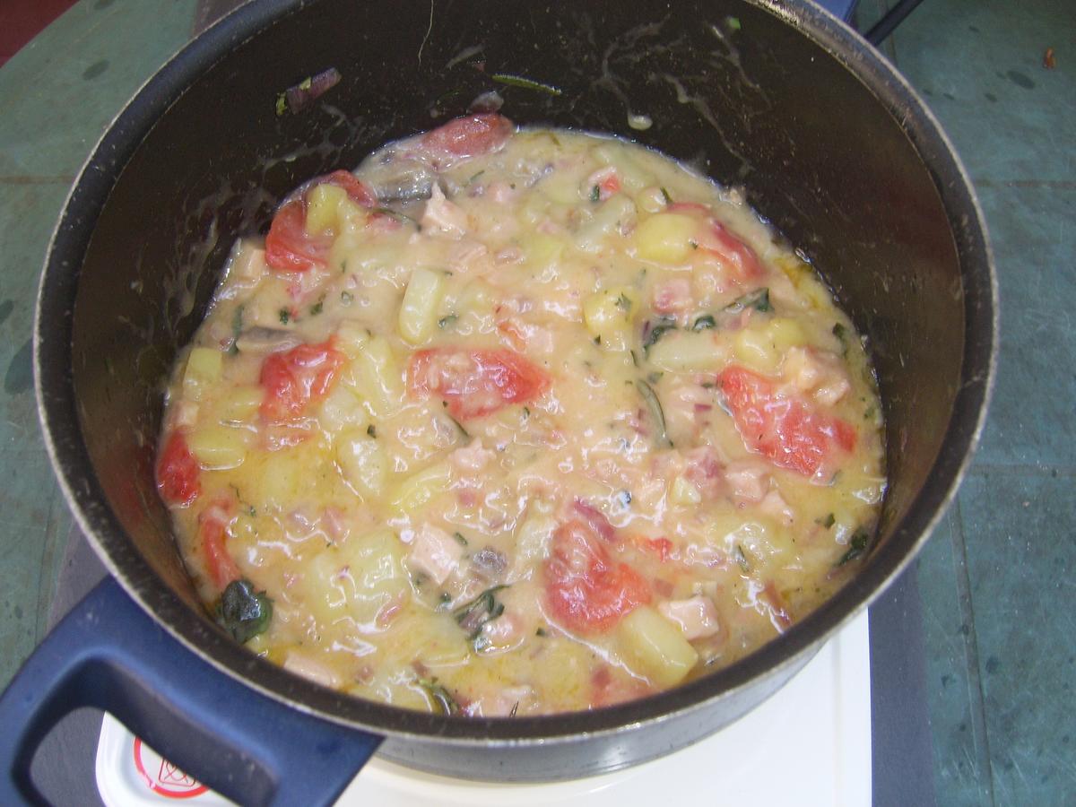 Bratkartoffelwürfel mit Würzfleisch - Rezept - Bild Nr. 17498