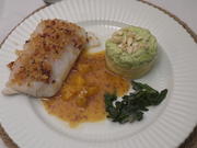 Skreifilet mit Kartoffel-Sellerie-Stampf und Avocado-Creme-Topping - Rezept - Bild Nr. 17501