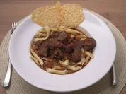Fuži mit Kalbsragout und Parmesanchip - Rezept - Bild Nr. 17501