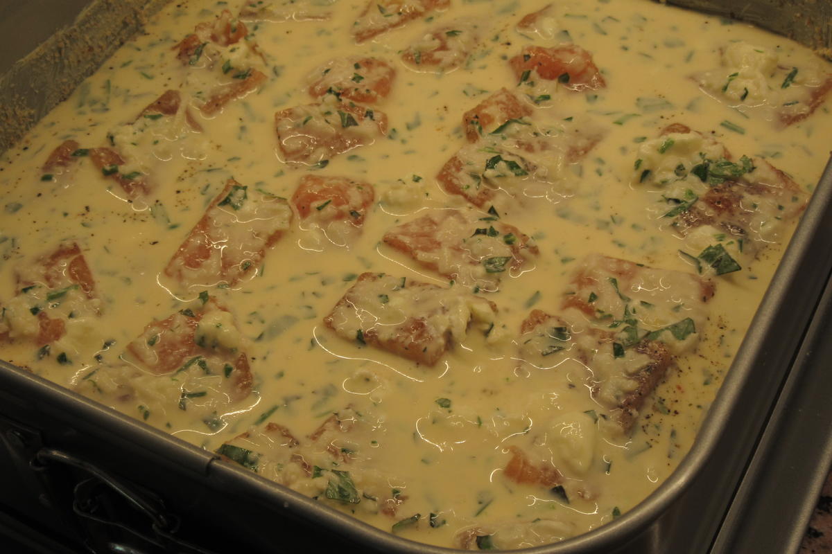 Pikantes Backen: Lachs-Zucchini-Tarte - Rezept - Bild Nr. 17508