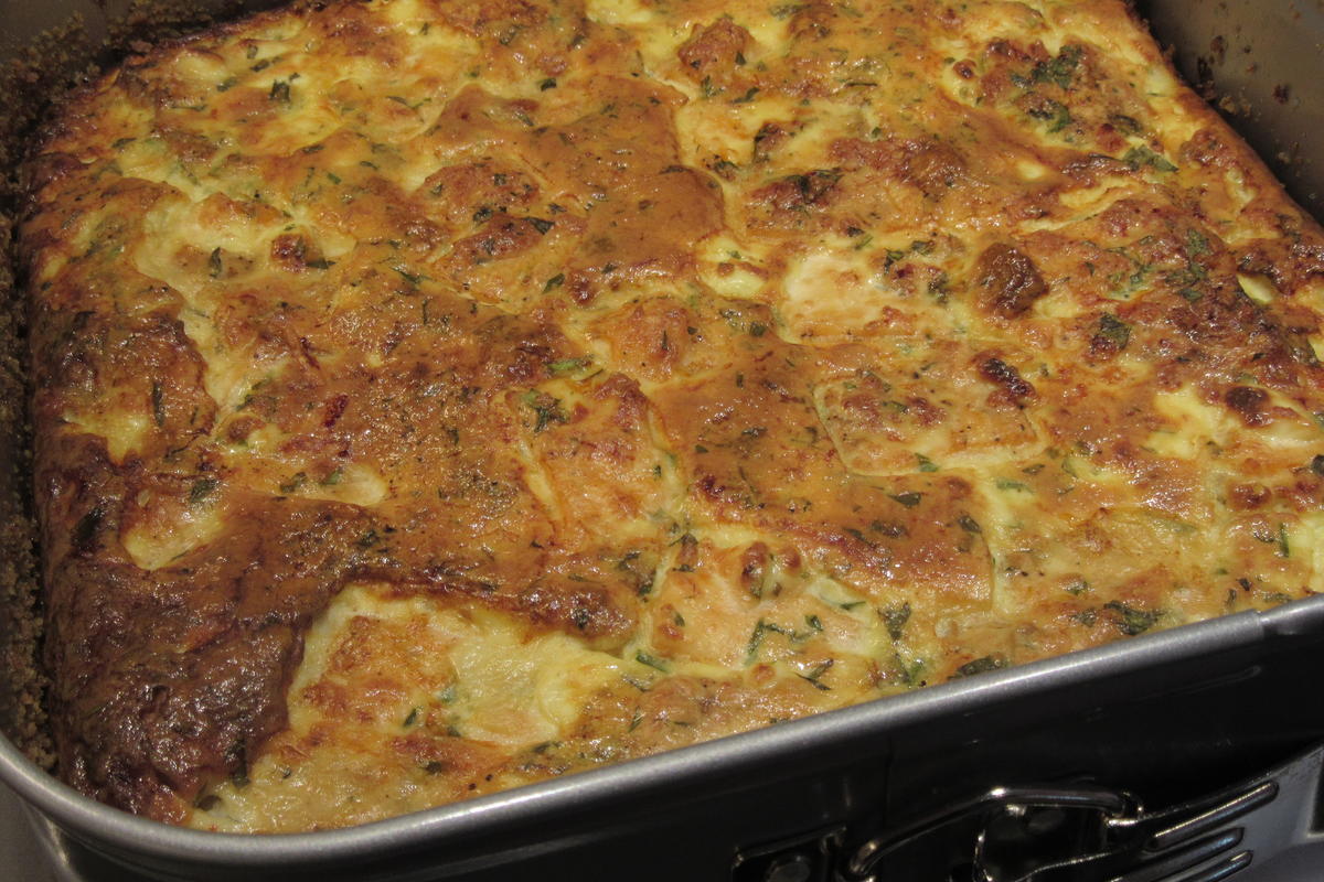 Pikantes Backen: Lachs-Zucchini-Tarte - Rezept - Bild Nr. 17509