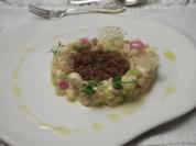 Saiblingsceviche auf Schwarzbrotcrumble und Apfel-Mayonnaise - Rezept - Bild Nr. 2