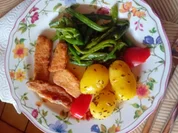 Steinpilz-Schnitzel mit Butter-Buschbohnen und Kümmel-Drillingen - Rezept - Bild Nr. 2