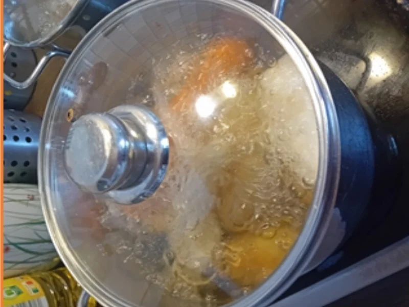 Steinpilz-Schnitzel mit Butter-Buschbohnen und Kümmel-Drillingen - Rezept - Bild Nr. 7