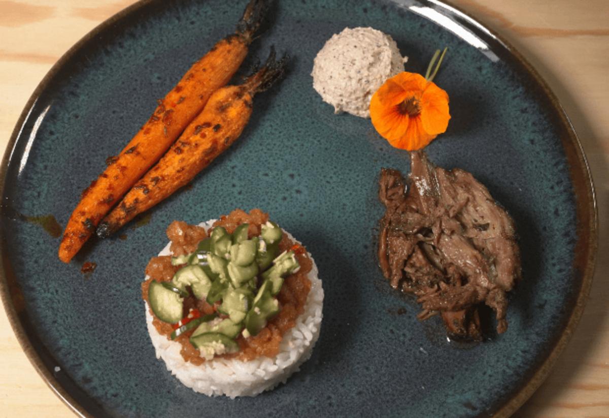 Lamm-Schawarma mit Kokosreis und Harissa-Möhren - Rezept - Bild Nr. 2
