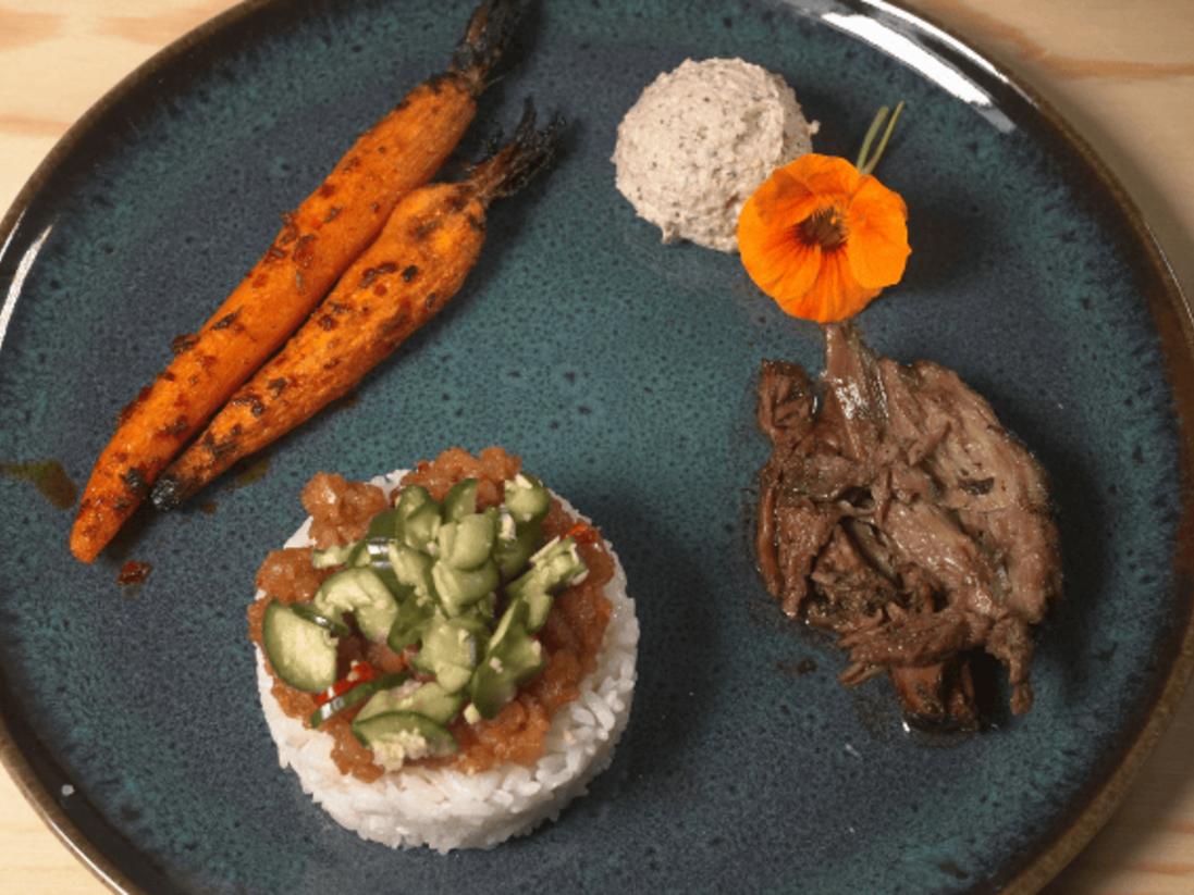 Lamm Schawarma mit Kokosreis und Harissa Möhren - von Das perfekte Dinner