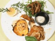 Straccetti di vitello und Parmigiana di Melanzane - Rezept - Bild Nr. 2