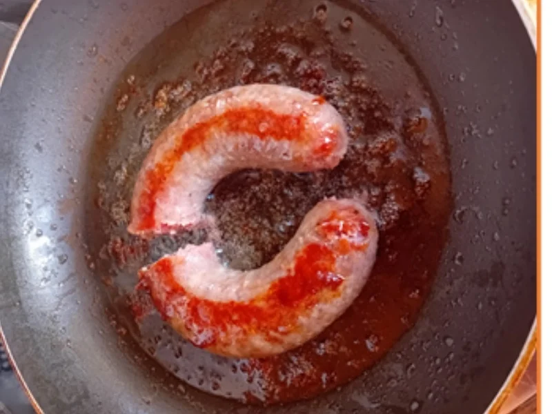 Rezept: Schwartenwurst mit Rotkohl und Drillingen Bild Nr. 4 Schwartenwurst mit Rotkohl und Drillingen - Rezept - Bild Nr. 4