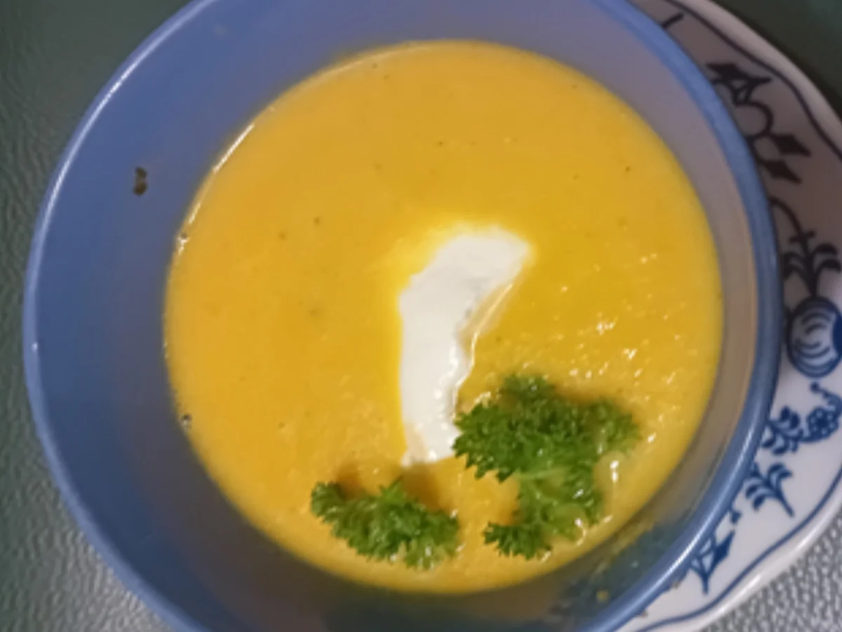 Möhren-Zwiebel-Porree-Apfel-Cremesuppe - Rezept - Bild Nr. 17504