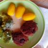 Hackfleisch-Steinpilz-Buletten mit Rahm-Sauce, Brokkoli und Drillingen - Rezept - Bild Nr. 17507