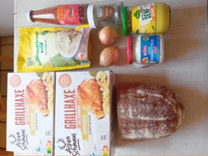 Grilhaxe mit herzhaften Sauerkraut und Bauerbrot - Rezept - Bild Nr. 3