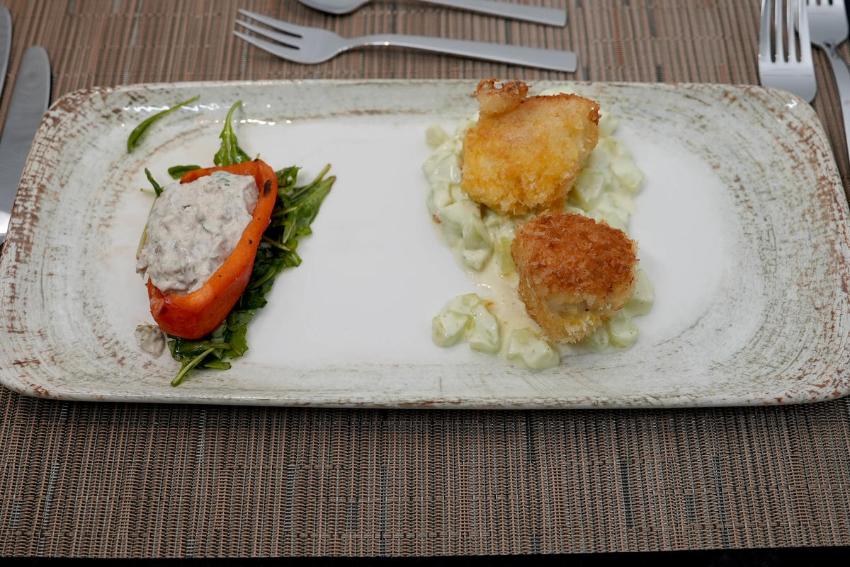 Sardinencreme in Paprikaschiffchen, Lachstatar & Fischpralinen - Rezept - Bild Nr. 17507