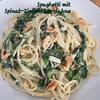 Spaghetti mit Spinat-Ziegenkäse -Sahne - Rezept - Bild Nr. 17507