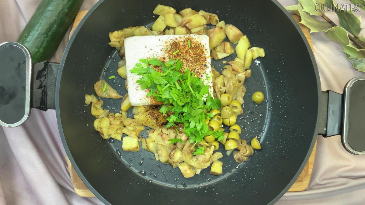 Gebackene Aubergine ???? mit Feta und Ei - Rezept - Bild Nr. 17511