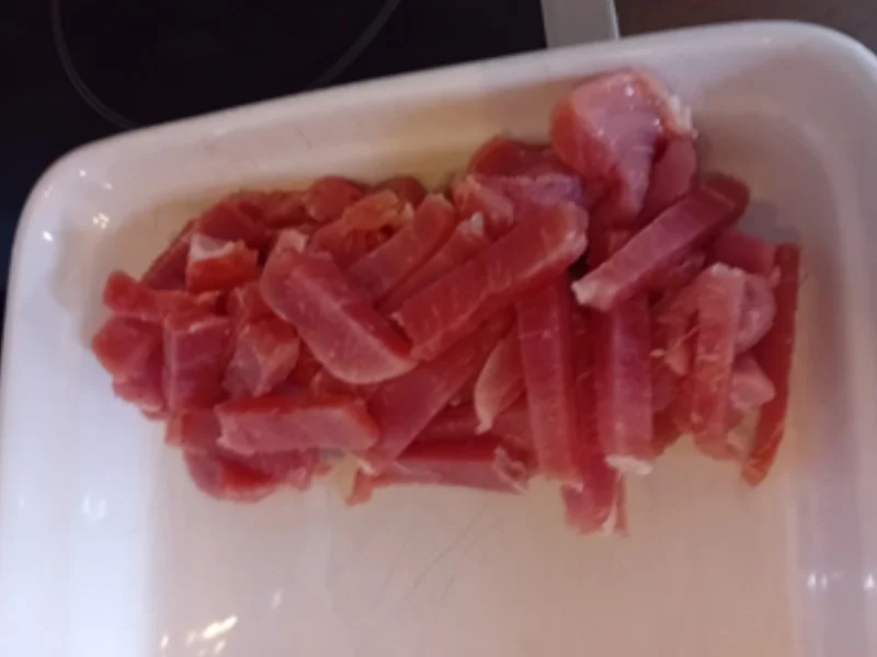 Schweinefilet-Steinpilz-Tomaten-Pfanne mit Naan Brot - Rezept - Bild Nr. 17510