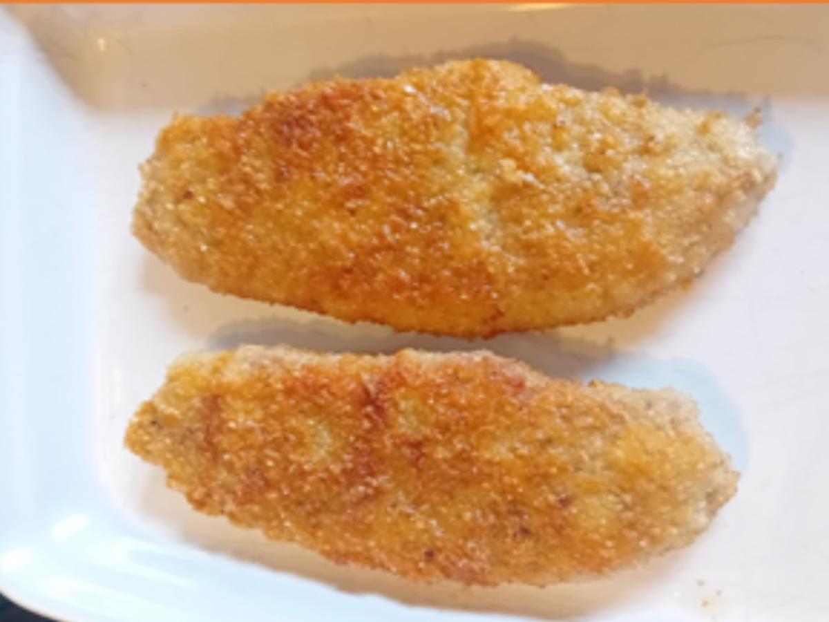 Knusper-Schnitzel mit grüner Sauce und Pellkartoffeln - Rezept - Bild Nr. 17511