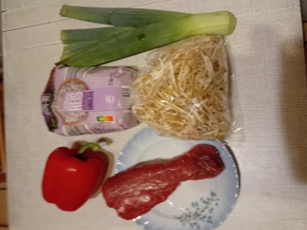 Ingwer-Schweinefilet mit Gemüse und Basmatireis - Rezept - Bild Nr. 3