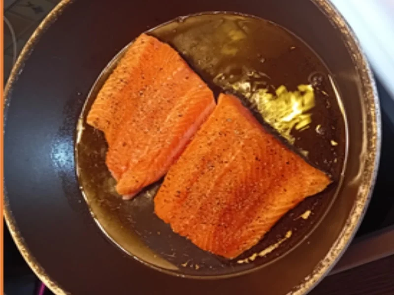 Rezept: Lachs mit Zitronensauce und Reisbandnudeln Bild Nr. 17519 Lachs mit Zitronensauce und Reisbandnudeln - Rezept - Bild Nr. 17519