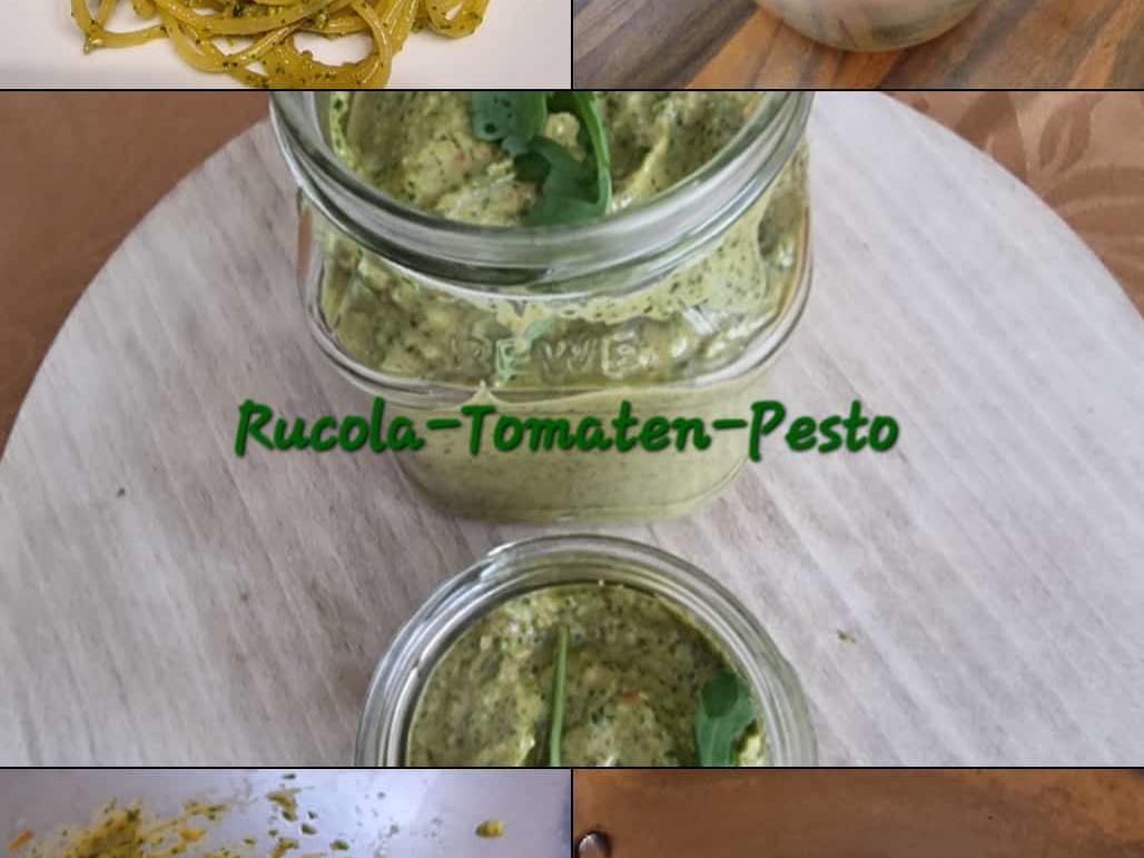 Spaghetti mit Rucola Tomaten Pesto - einfach - von Sheeva1960