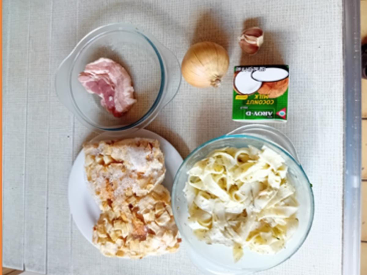 Asiatisch gewürzte Rahmsteinpilze mit Reisbandnudeln in Zitronensauce - Rezept - Bild Nr. 3