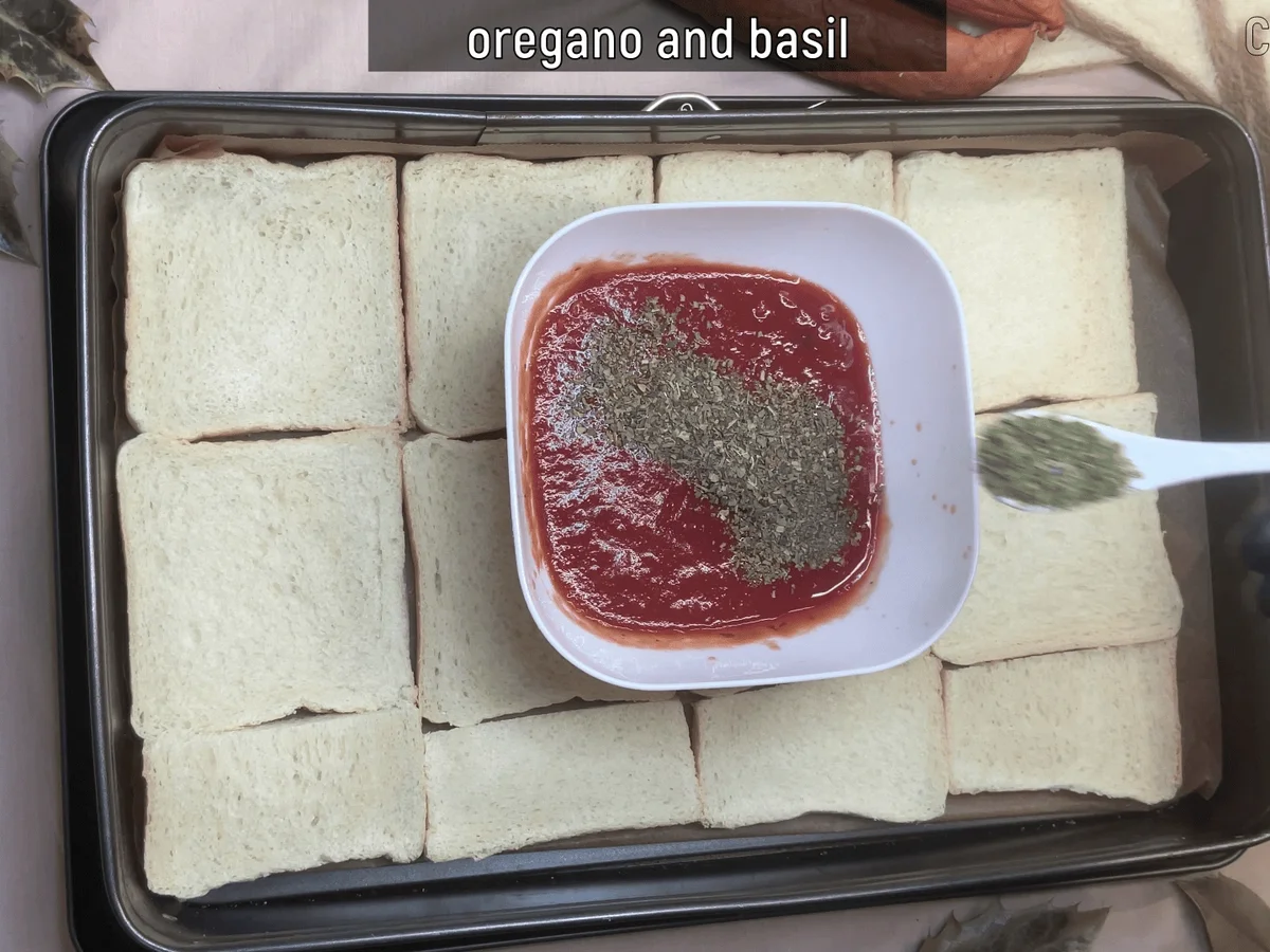 Rezept: Pizza aus Toastbrot mit Wurst Bild Nr. 17517 Pizza aus Toastbrot mit Wurst - Rezept - Bild Nr. 17517