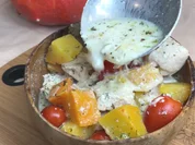 Kürbis Rezept. Cremiges Hähnchen mit Kürbis - Rezept - Bild Nr. 17517