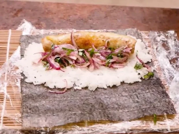 Döner Kimbap Rolle - Rezept - Bild Nr. 4