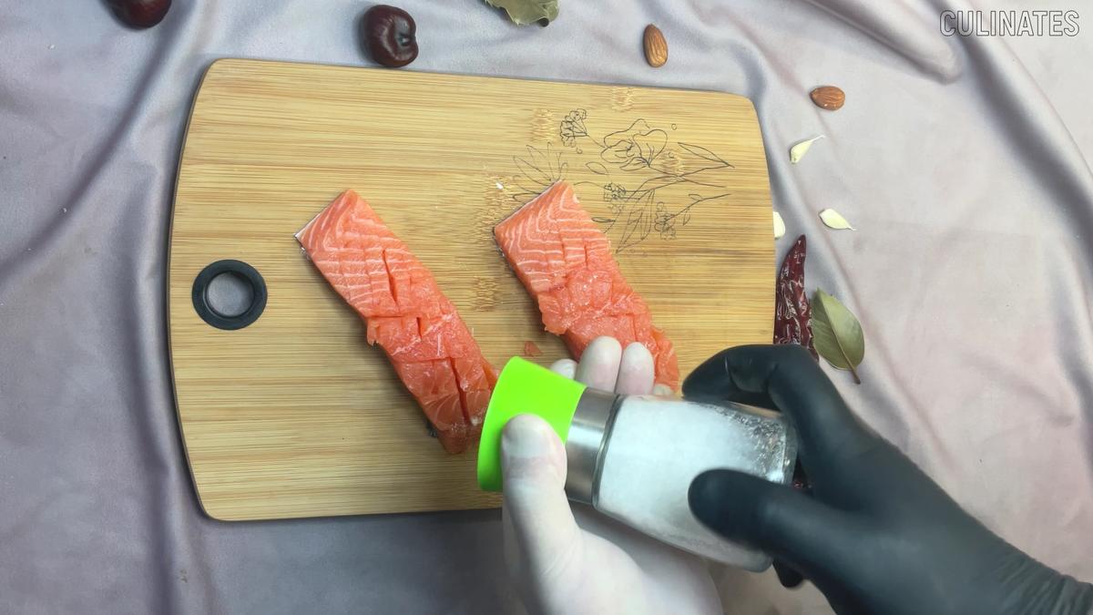 Honig-Knoblauch-Lachs mit Reisnudeln - Rezept - Bild Nr. 17526