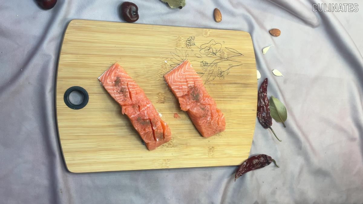 Honig-Knoblauch-Lachs mit Reisnudeln - Rezept - Bild Nr. 17527