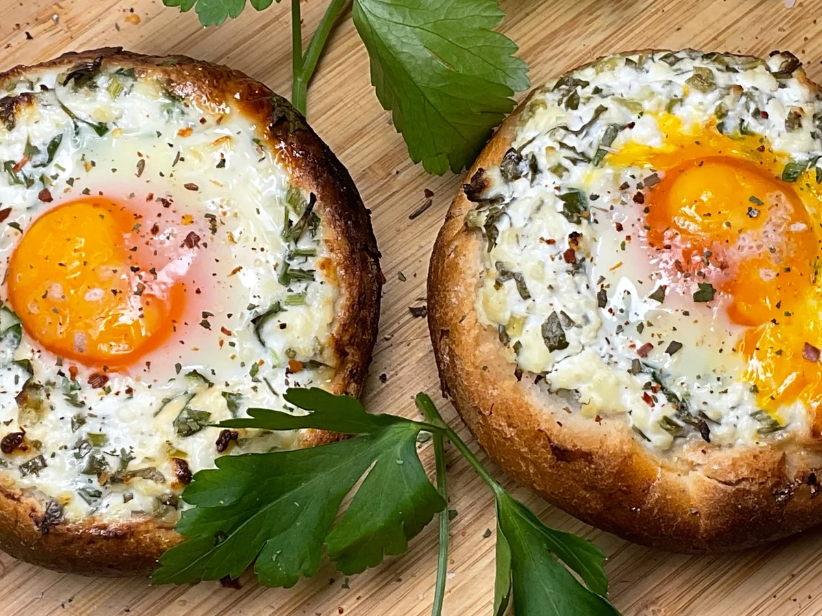 Brötchen mit Hüttenkäse und Ei! - Rezept - Bild Nr. 17517