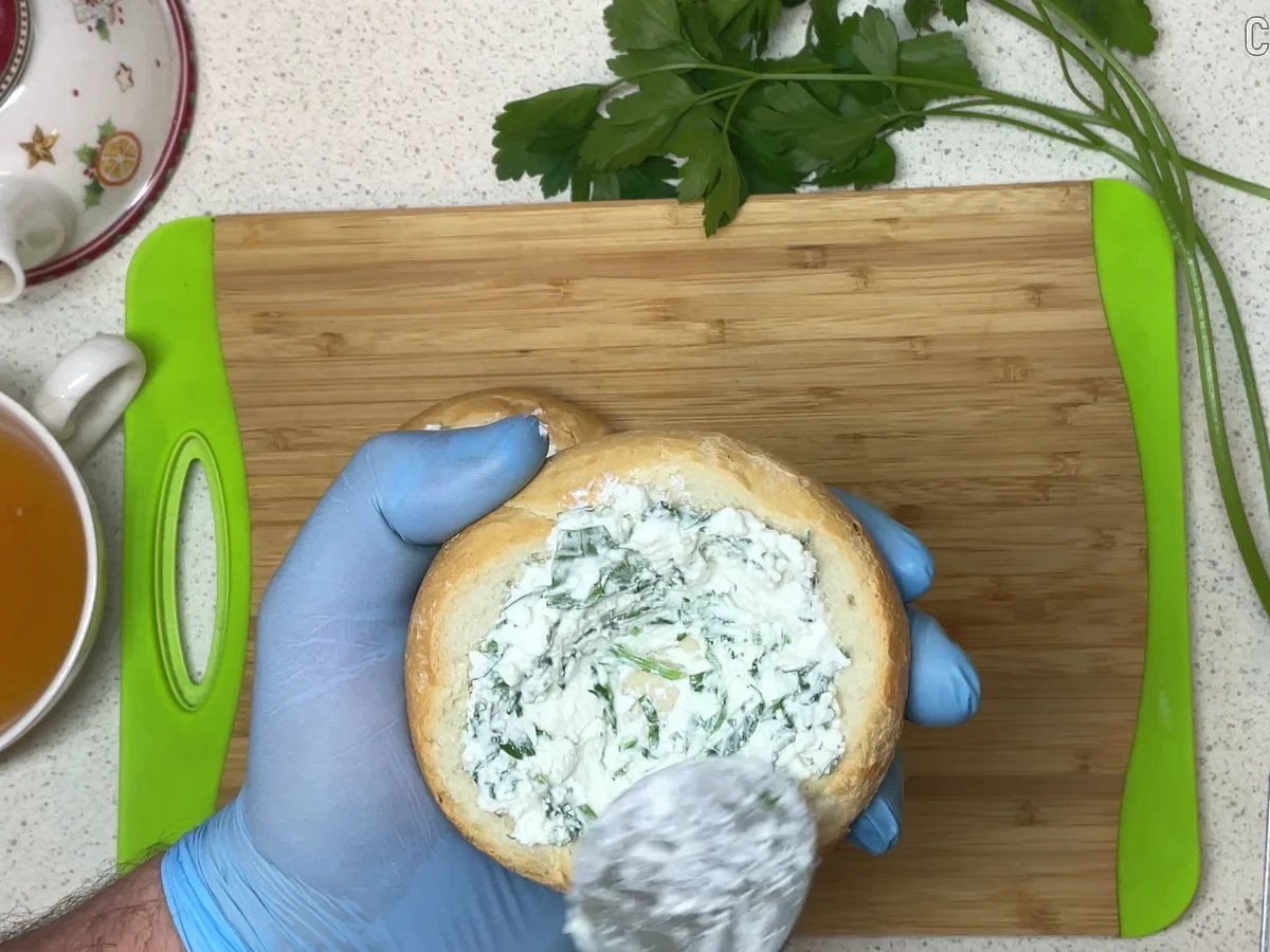 Brötchen mit Hüttenkäse und Ei! - Rezept - Bild Nr. 17522