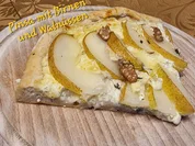 Pinsa mit Birnen und Walnüssen - Rezept - Bild Nr. 17518