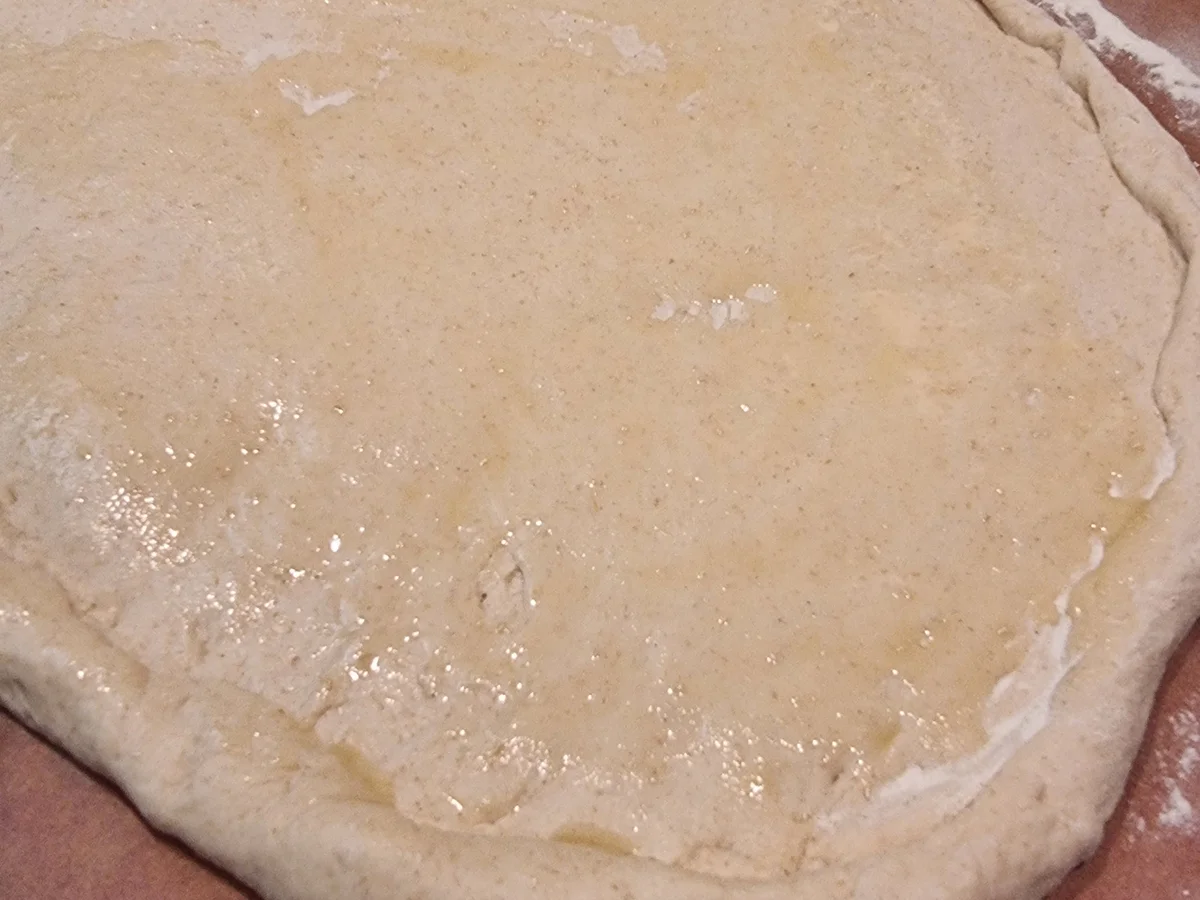 Rezept: Pinsa mit Birnen und Walnüssen Bild Nr. 17525 Pinsa mit Birnen und Walnüssen - Rezept - Bild Nr. 17525