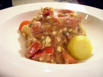 Rezept: Sähmige Paprika-Sauce mit Cottage Cheese Sähmige Paprika-Sauce mit Cottage Cheese - Rezept