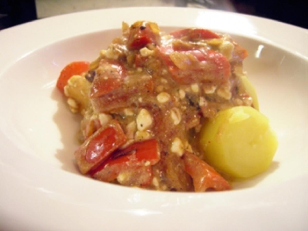 Sähmige PaprikaSauce mit Cottage Cheese Rezept kochbar.de