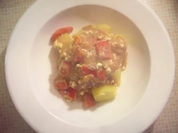 Rezept: Sähmige Paprika-Sauce mit Cottage Cheese Sähmige Paprika-Sauce mit Cottage Cheese - Rezept