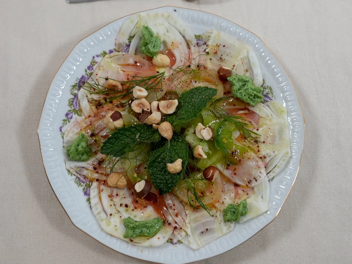 Carpaccio aus Fenchel und grünen Tomaten - Rezept - Bild Nr. 2