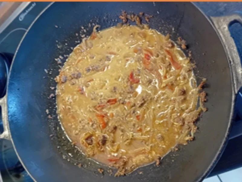 Paprika und Sojabohnensprossen mit Rinderhackfleisch und Basmatireis - Rezept - Bild Nr. 12