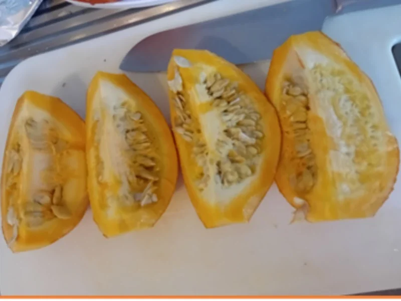 Möhren-Kürbis-Creme-Suppe mit Garnelenspieß - Rezept - Bild Nr. 17523