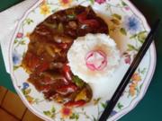 Hähnchenleber mit Paprikamix und Basmatireis - Rezept - Bild Nr. 17527