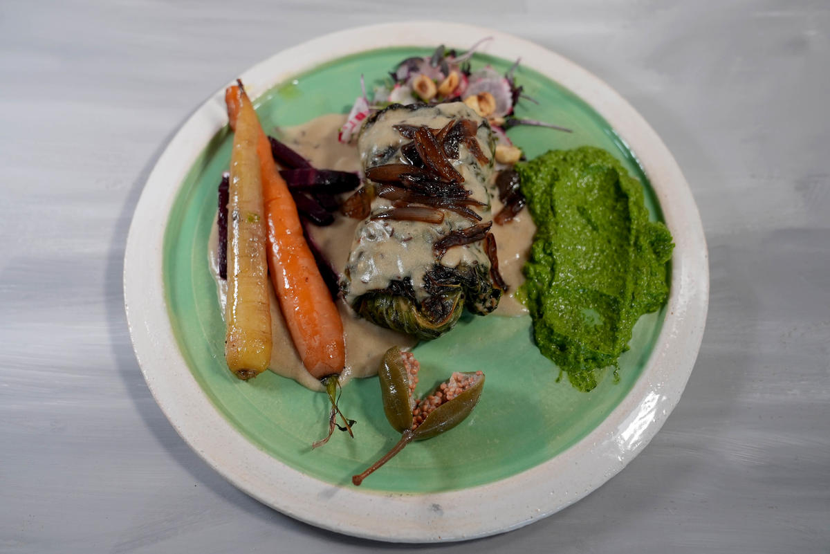 Rezept: Krautwickel mit schwarzem Reis und Pilzen Bild Nr. 17520 Krautwickel mit schwarzem Reis und Pilzen - Rezept - Bild Nr. 17520