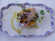 Forellenfilet auf Mango, Avocado, Burrata - Rezept - Bild Nr. 2
