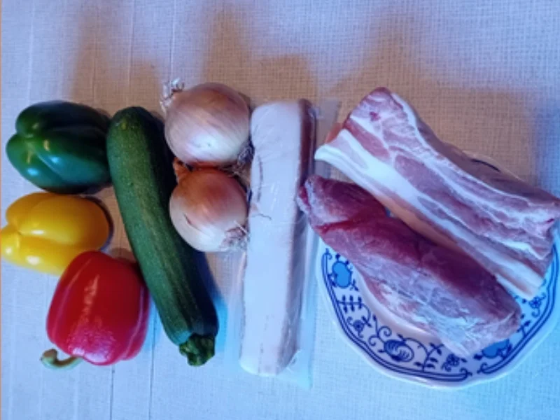 Bunte Schaschlik Spieße mit Currysauce und Baguette - Rezept - Bild Nr. 17522