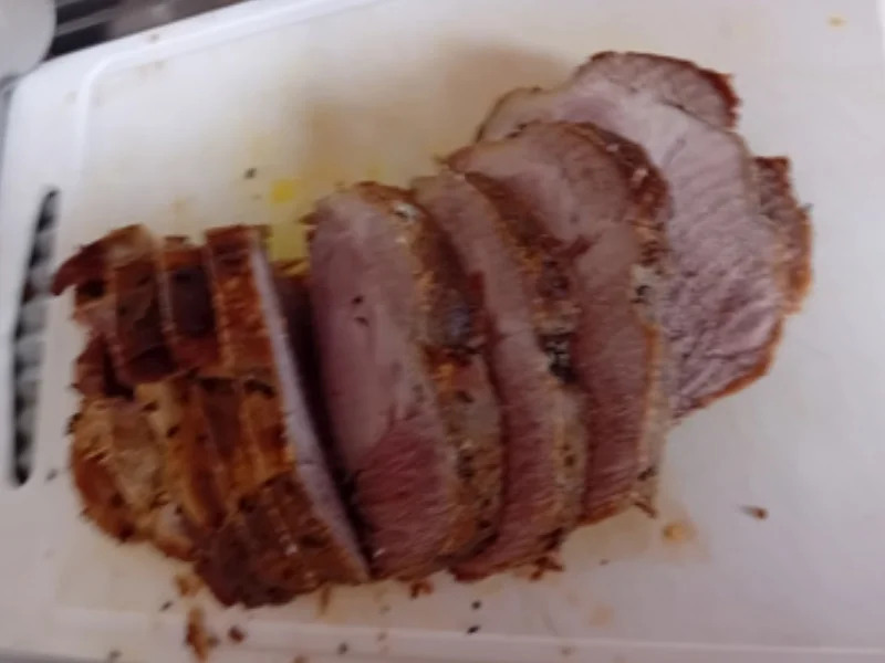 Schweinenackenbraten mit pikanter Sauce, herzhaften Sauerkraut und Böhmischen Knödelnn - Rezept - Bild Nr. 10