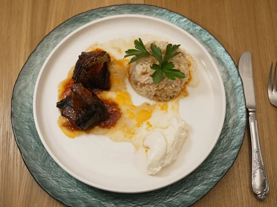 Rezept: Reis mit Fadennudeln und Auberginenpäckchen mit Köfte Bild Nr. 17533 Reis mit Fadennudeln und Auberginenpäckchen mit Köfte - Rezept - Bild Nr. 17533