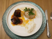 Reis mit Fadennudeln und Auberginenpäckchen mit Köfte - Rezept - Bild Nr. 17533