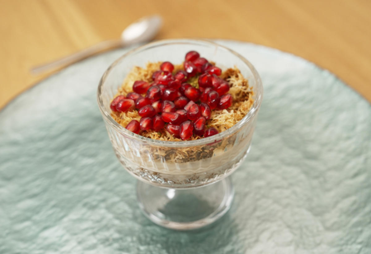 Milchpudding mit Engelshaar-Teigfäden - Rezept - Bild Nr. 2