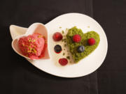 Mooskuchen und Himbeereis - Rezept - Bild Nr. 2