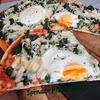 Spinat-Pizza mit Ei - Rezept - Bild Nr. 17539